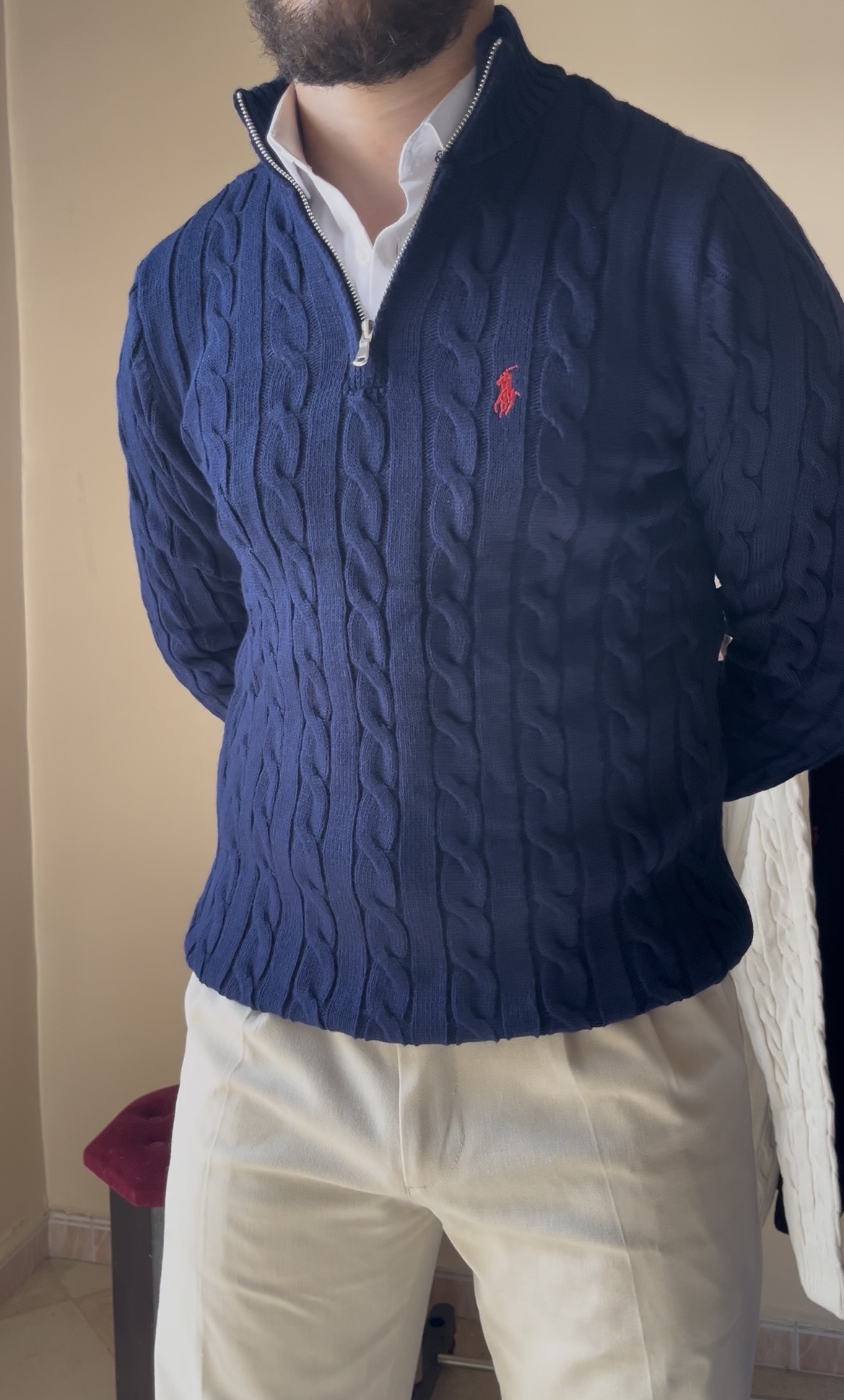 Half zip torsadée by Ralph Lauren
