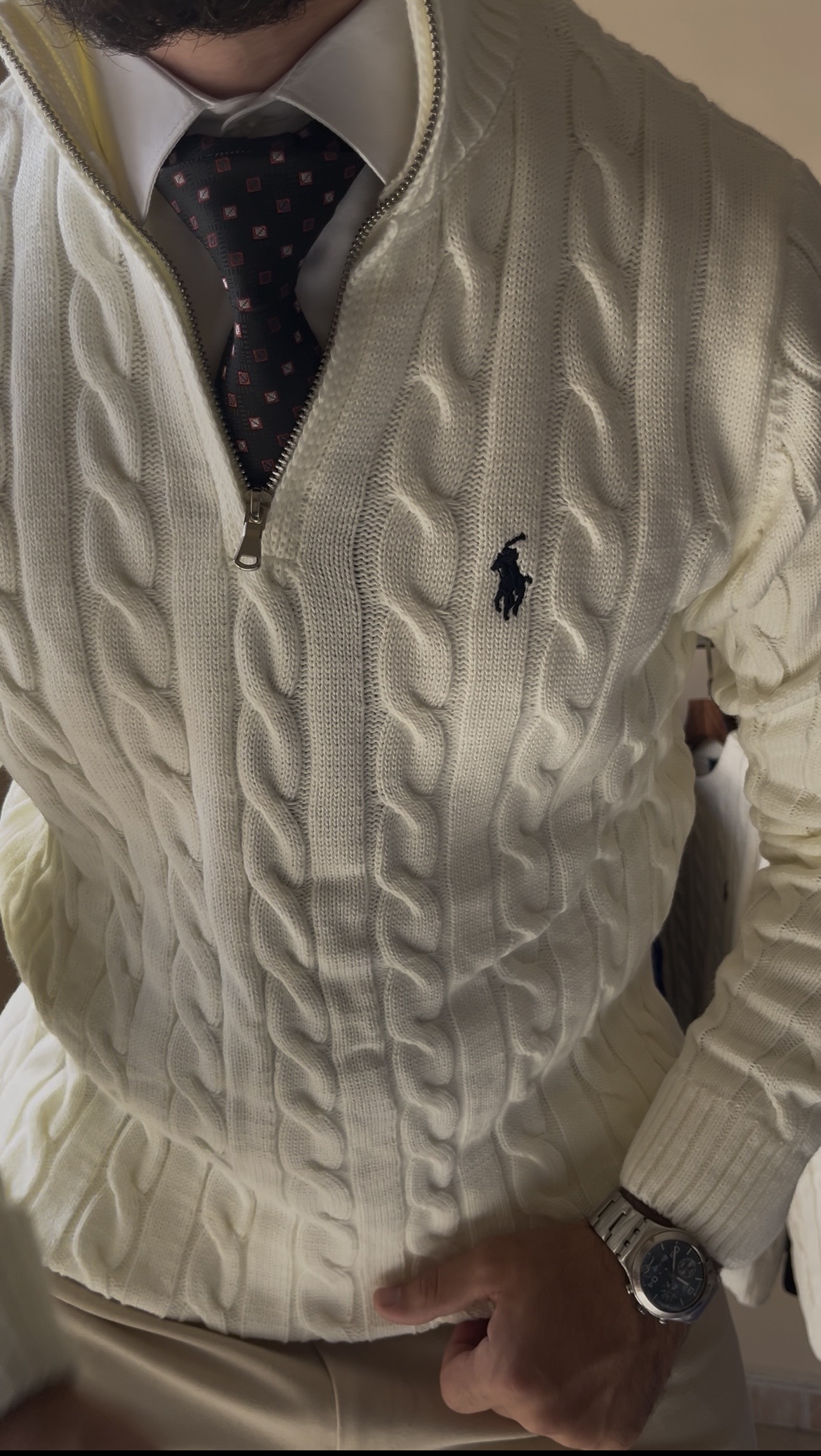 Half zip torsadée by Ralph Lauren
